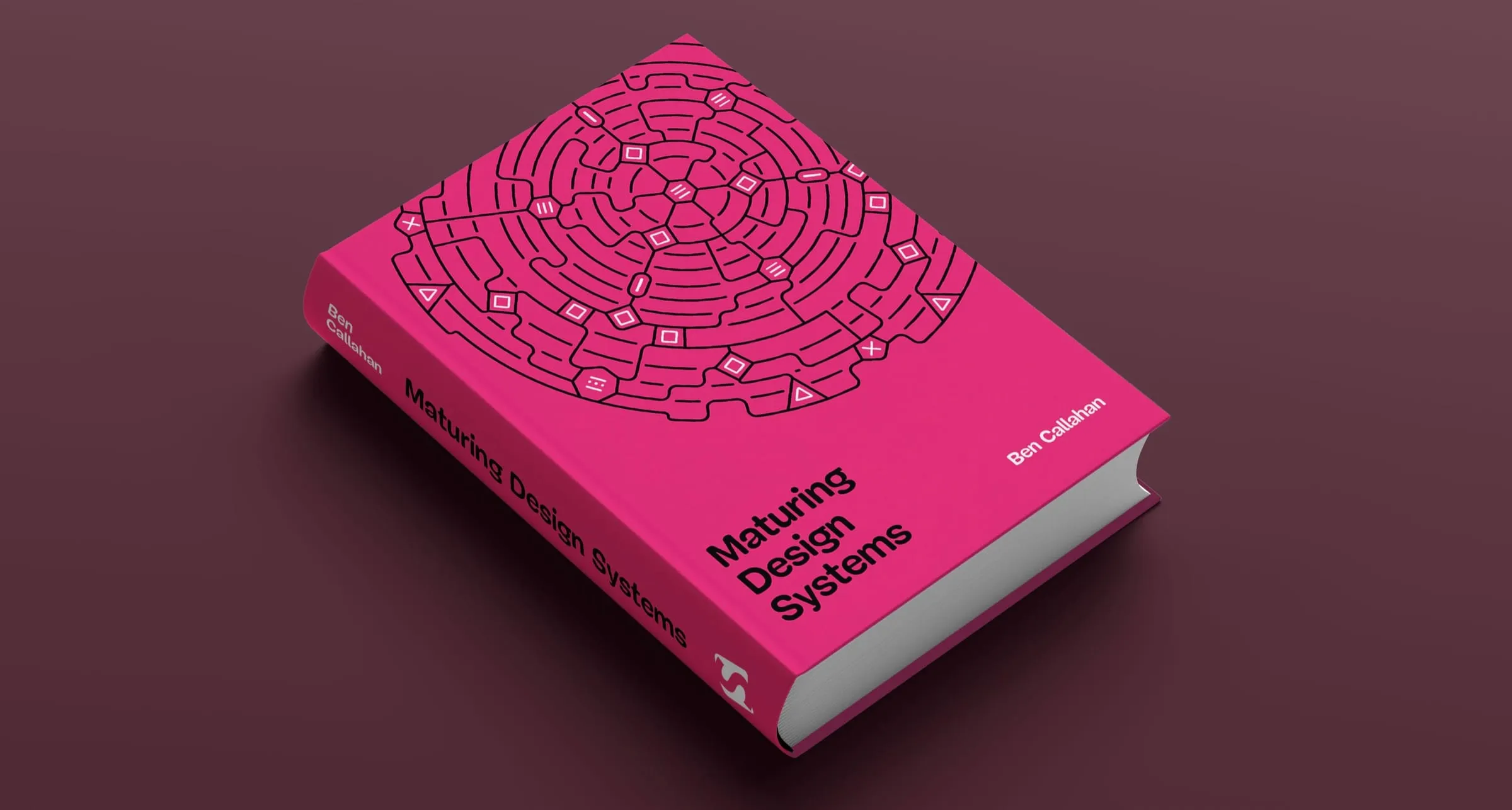 Book cover titled, Maturing Design Systems